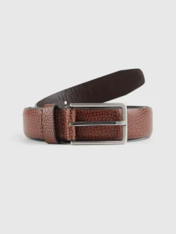 Cinturones<Alvaro Moreno CINTURON VESTIR LEATHER MARRÓN Marrón