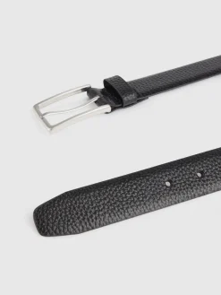 Cinturones<Alvaro Moreno CINTURON VESTIR LEATHER Negro