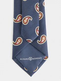 Corbatas|Corbatas<Alvaro Moreno CORBATA JACQUARD MF Azul Marino