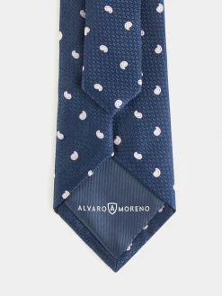 Corbatas|Corbatas<Alvaro Moreno CORBATA JACQUARD MF Azul Marino