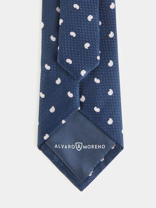 Corbatas|Corbatas<Alvaro Moreno CORBATA JACQUARD MF Azul Marino