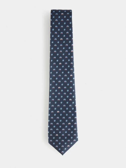 Corbatas|Corbatas<Alvaro Moreno CORBATA JACQUARD MF Azul Marino