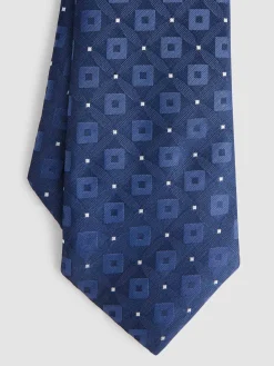 Corbatas|Corbatas<Alvaro Moreno CORBATA JACQUARD MF Azul Marino