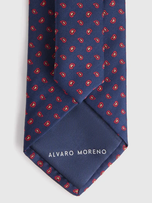 Corbatas|Corbatas<Alvaro Moreno CORBATA JACQUARD MF Azul Marino