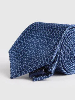 Corbatas|Corbatas<Alvaro Moreno CORBATA JACQUARD MF Azul Marino