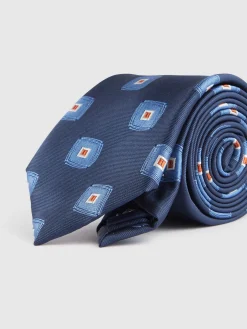 Corbatas|Corbatas<Alvaro Moreno CORBATA JACQUARD MF Azul Marino