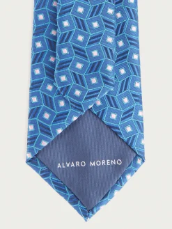 Corbatas|Corbatas<Alvaro Moreno CORBATA JACQUARD MF Azul Marino