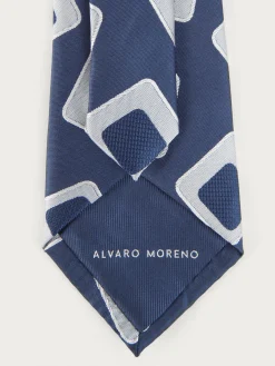 Corbatas|Corbatas<Alvaro Moreno CORBATA JACQUARD MF Azul Marino