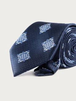 Corbatas|Corbatas<Alvaro Moreno CORBATA JACQUARD MF Azul Marino