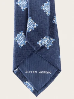 Corbatas|Corbatas<Alvaro Moreno CORBATA JACQUARD MF Azul Marino