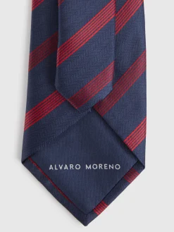 Corbatas|Corbatas<Alvaro Moreno CORBATA JACQUARD MF Azul Marino