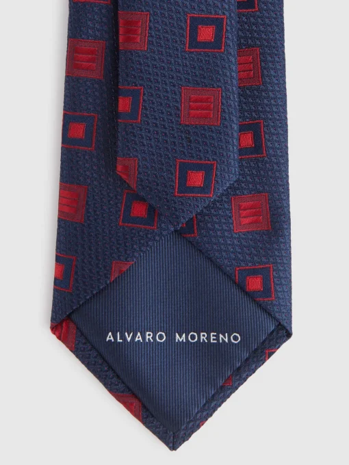 Corbatas|Corbatas<Alvaro Moreno CORBATA JACQUARD MF Azul Marino