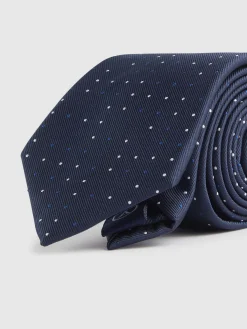 Corbatas|Corbatas<Alvaro Moreno CORBATA JACQUARD MF Azul Marino