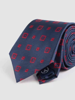 Corbatas|Corbatas<Alvaro Moreno CORBATA JACQUARD MF Azul Marino