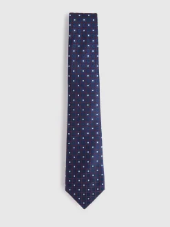 Corbatas|Corbatas<Alvaro Moreno CORBATA JACQUARD MF Azul Marino