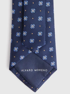 Corbatas|Corbatas<Alvaro Moreno CORBATA JACQUARD MF Azul Marino