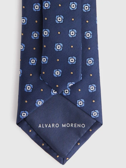 Corbatas|Corbatas<Alvaro Moreno CORBATA JACQUARD MF Azul Marino