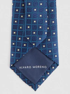 Corbatas|Corbatas<Alvaro Moreno CORBATA JACQUARD MF Azul Marino