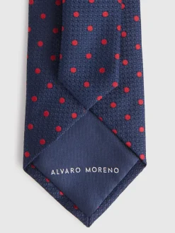 Corbatas|Corbatas<Alvaro Moreno CORBATA JACQUARD MF Azul Marino