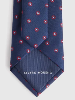 Corbatas|Corbatas<Alvaro Moreno CORBATA JACQUARD MF Azul Marino