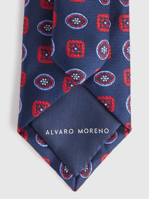 Corbatas|Corbatas<Alvaro Moreno CORBATA JACQUARD MF Azul Marino