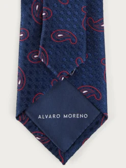 Corbatas|Corbatas<Alvaro Moreno CORBATA JACQUARD MF Azul Marino