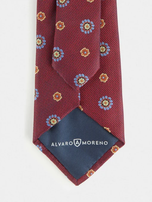 Corbatas|Corbatas<Alvaro Moreno CORBATA JACQUARD MF Burdeos