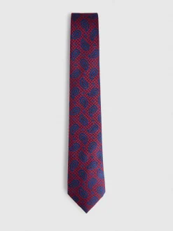 Corbatas|Corbatas<Alvaro Moreno CORBATA JACQUARD MF Rojo
