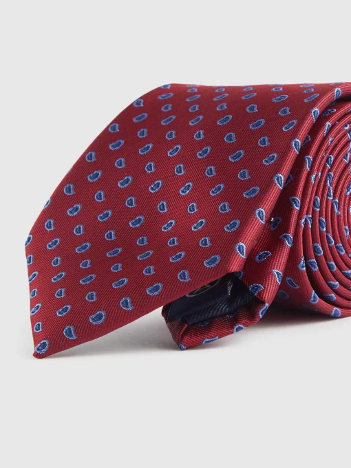 Corbatas|Corbatas<Alvaro Moreno CORBATA JACQUARD MF Rojo