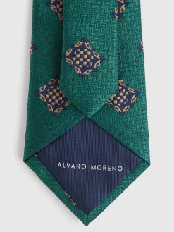 Corbatas|Corbatas<Alvaro Moreno CORBATA JACQUARD MF Verde