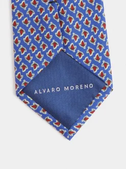 Corbatas|Corbatas<Alvaro Moreno CORBATA PRINTED Azul