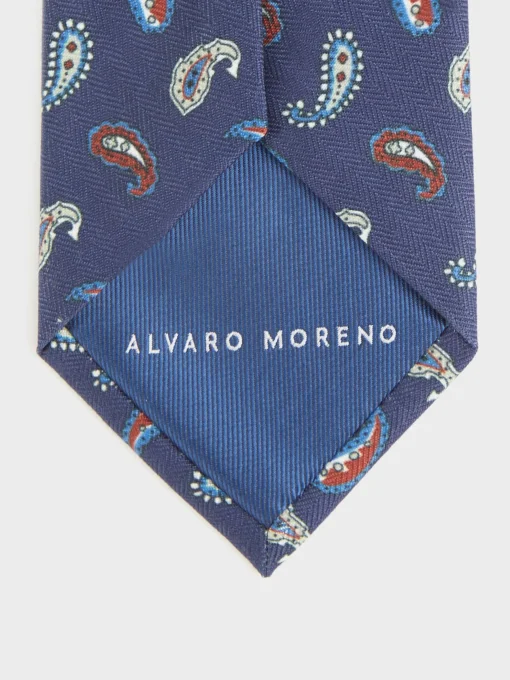 Corbatas|Corbatas<Alvaro Moreno CORBATA PRINTED Azul Marino