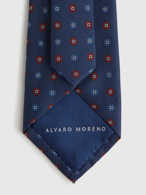 Corbatas|Corbatas<Alvaro Moreno CORBATA PRINTED Azul Marino