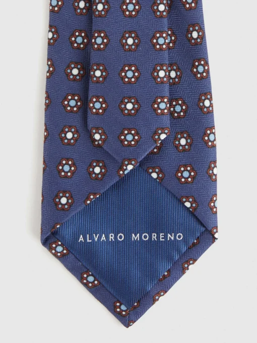 Corbatas|Corbatas<Alvaro Moreno CORBATA PRINTED Azul Marino