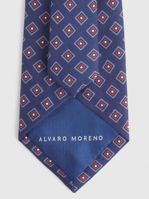 Corbatas|Corbatas<Alvaro Moreno CORBATA PRINTED Azul Marino