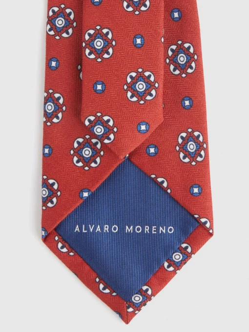 Corbatas|Corbatas<Alvaro Moreno CORBATA PRINTED Rojo