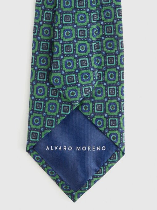 Corbatas|Corbatas<Alvaro Moreno CORBATA PRINTED Verde