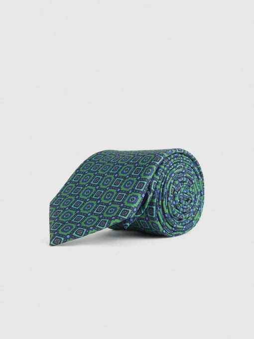 Corbatas|Corbatas<Alvaro Moreno CORBATA PRINTED Verde