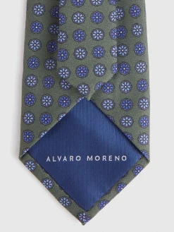 Corbatas|Corbatas<Alvaro Moreno CORBATA PRINTED Verde