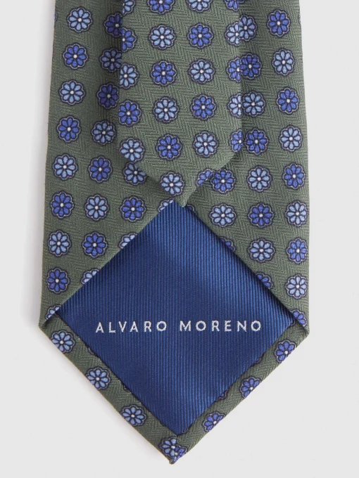 Corbatas|Corbatas<Alvaro Moreno CORBATA PRINTED Verde