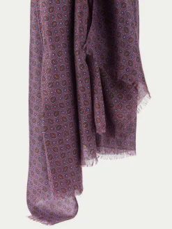 Foulares<Alvaro Moreno FOULARD PRINT Burdeos