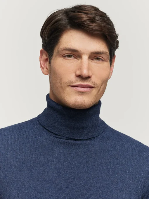 Jerséis<Alvaro Moreno JERSEY ROLL COLLAR Azul