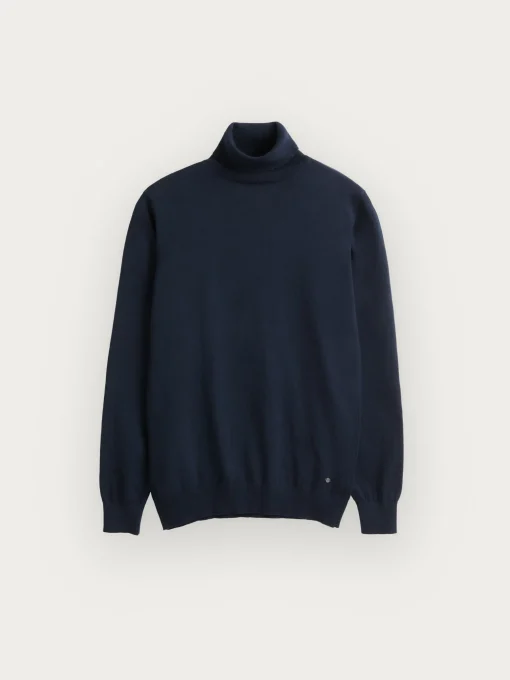 Jerséis<Alvaro Moreno JERSEY ROLL COLLAR Azul Marino