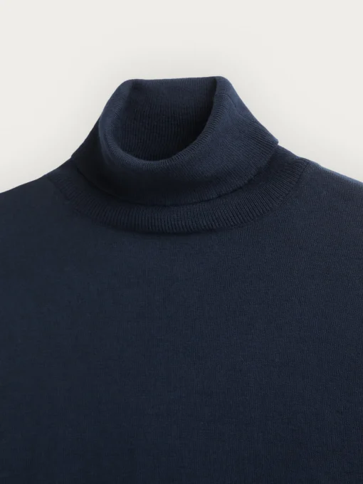Jerséis<Alvaro Moreno JERSEY ROLL COLLAR Azul Marino