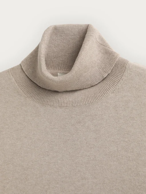 Jerséis<Alvaro Moreno JERSEY ROLL COLLAR Beige