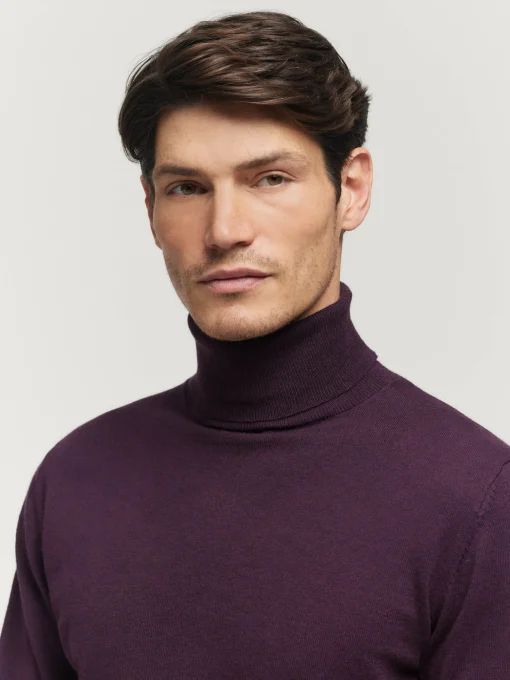 Jerséis<Alvaro Moreno JERSEY ROLL COLLAR BURDEOS VIN