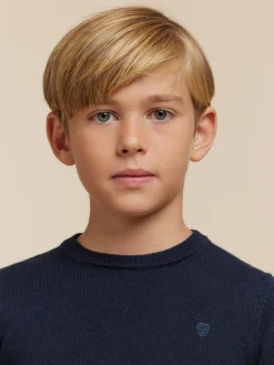 Jerséis<Alvaro Moreno JERSEY ROUND NECK KIDS Azul Marino