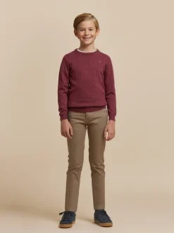 Jerséis<Alvaro Moreno JERSEY ROUND NECK KIDS Burdeos