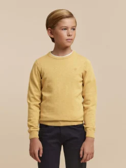 Jerséis<Alvaro Moreno JERSEY ROUND NECK KIDS Mostaza