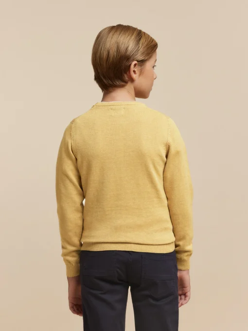 Jerséis<Alvaro Moreno JERSEY ROUND NECK KIDS Mostaza
